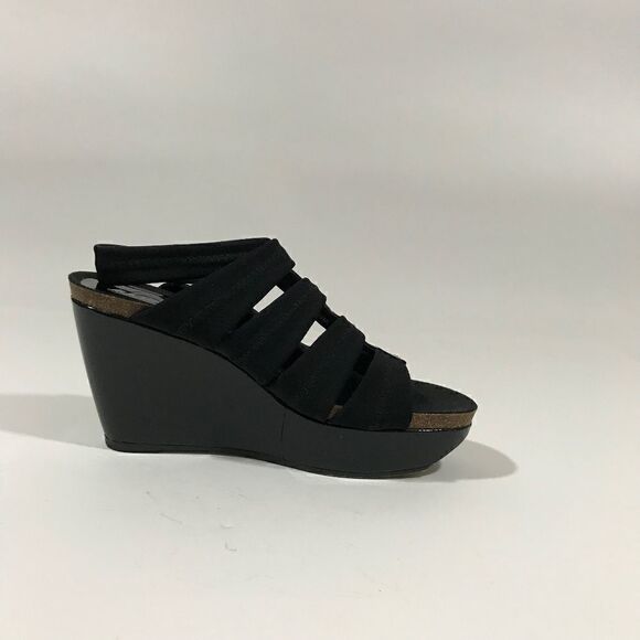 Donald J Pliner Mesh/Elastic Patent Platform Wedge - Picture 4 of 6